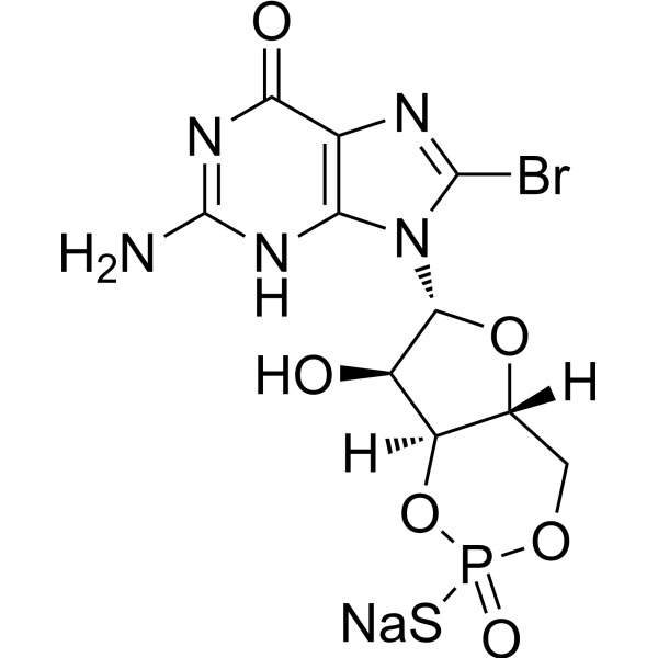 Rp-8-Br-cGMPS sodium salt (Rp-8-bromo-Cyclic GMPS sodium salt) 208445-06-1